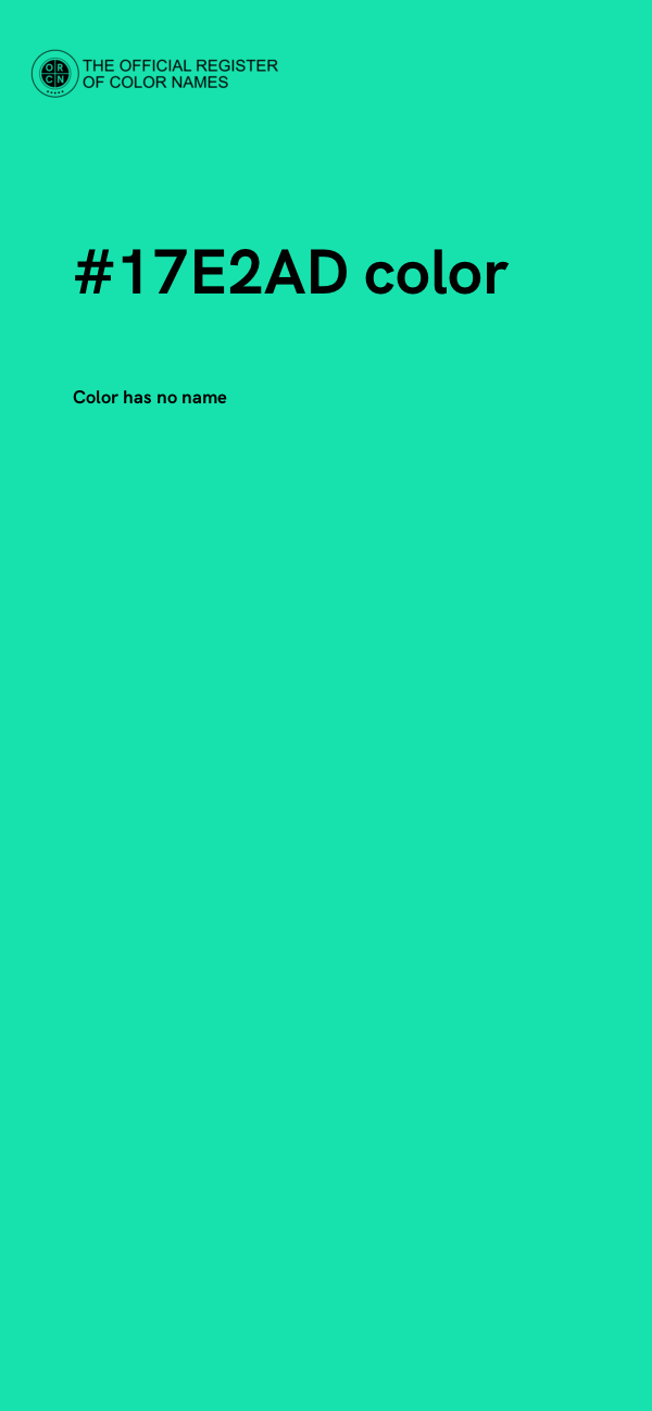 #17E2AD color image