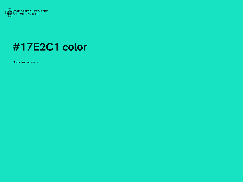 #17E2C1 color image