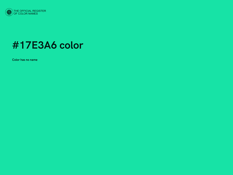 #17E3A6 color image