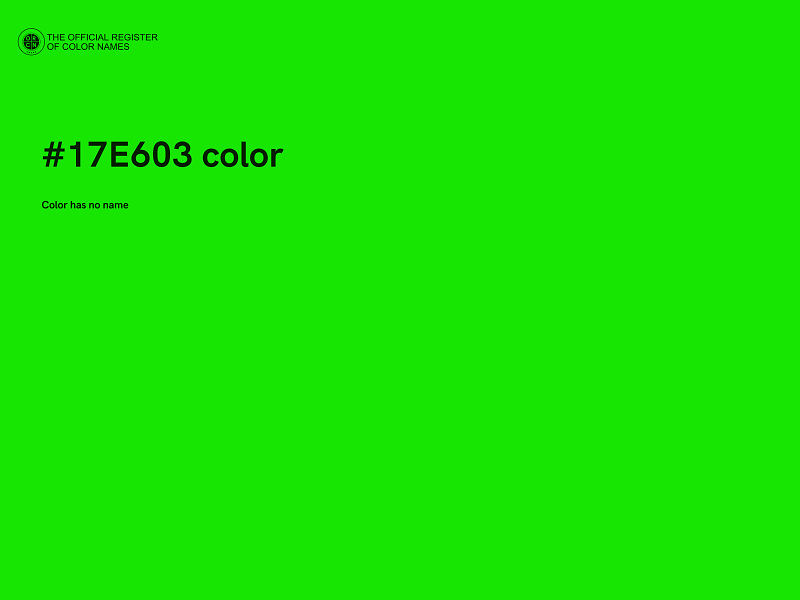 #17E603 color image