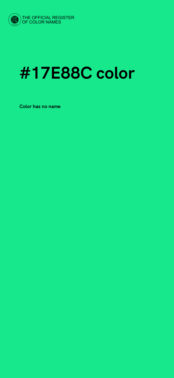 #17E88C color image