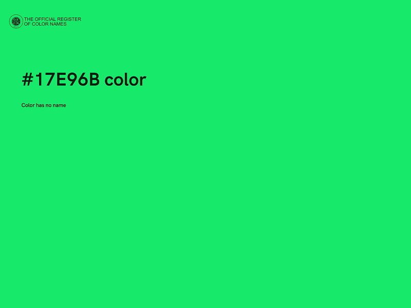 #17E96B color image