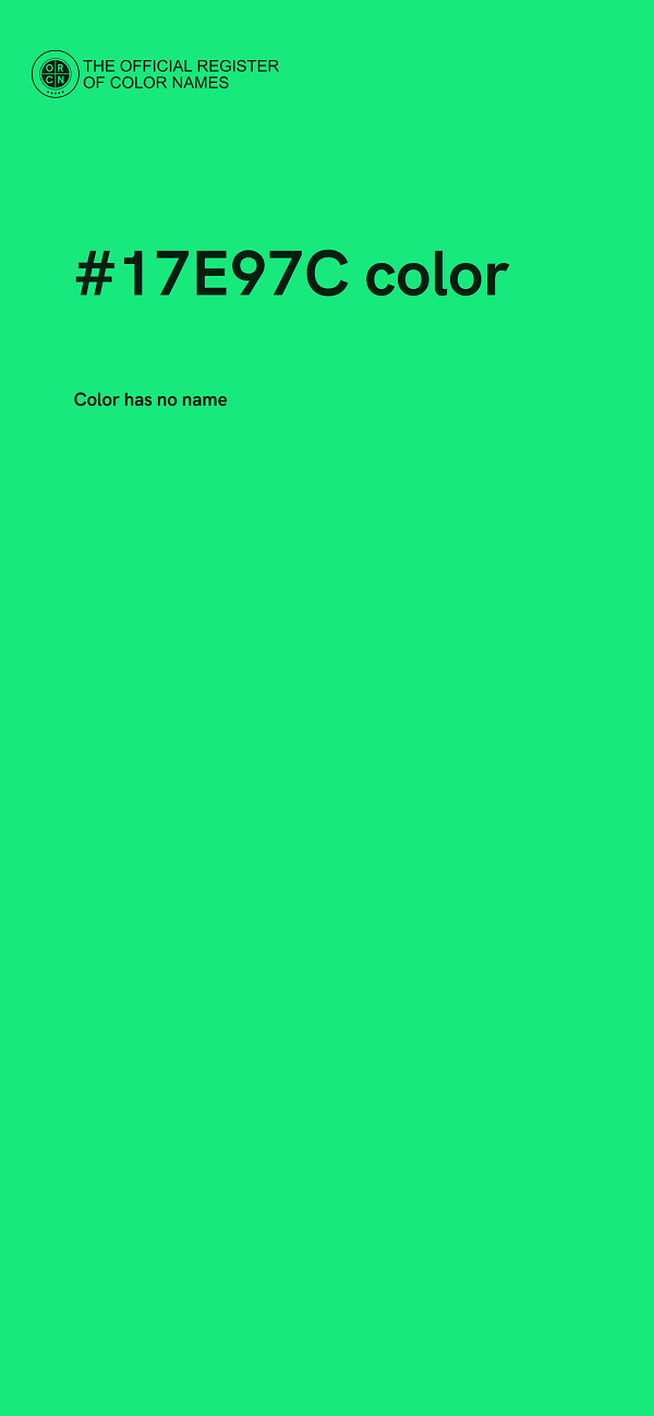 #17E97C color image