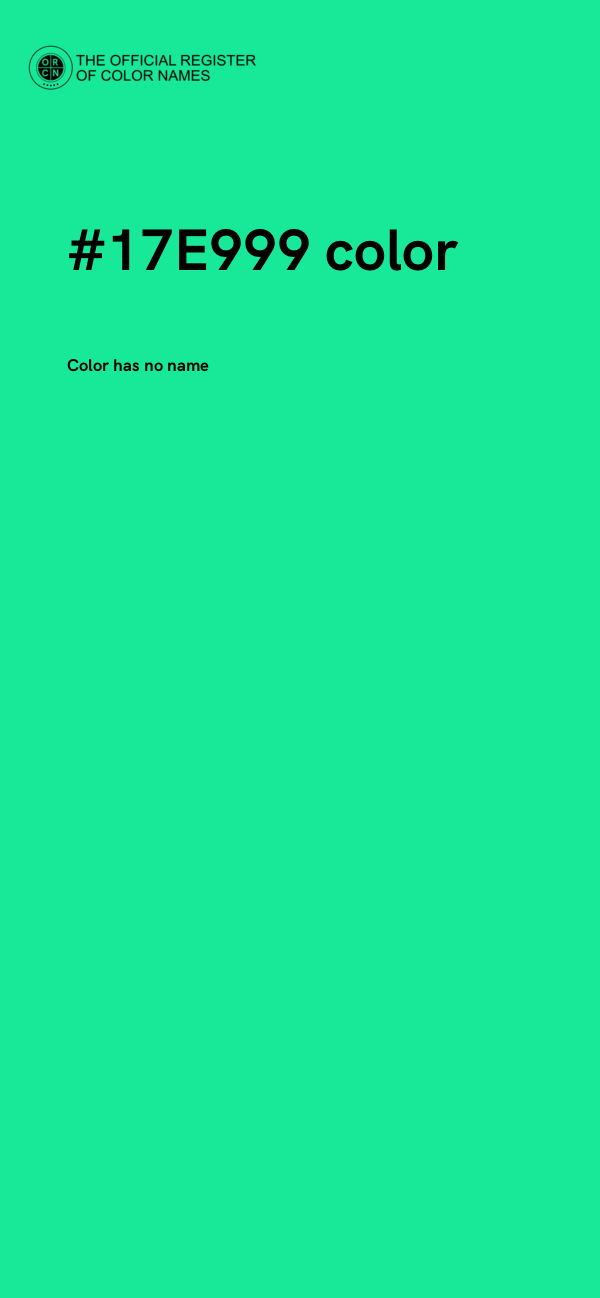 #17E999 color image