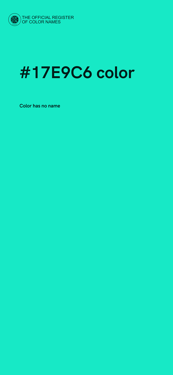 #17E9C6 color image