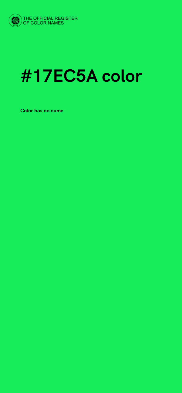 #17EC5A color image