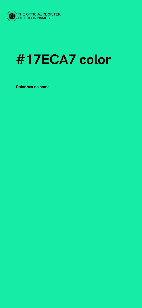 #17ECA7 color image
