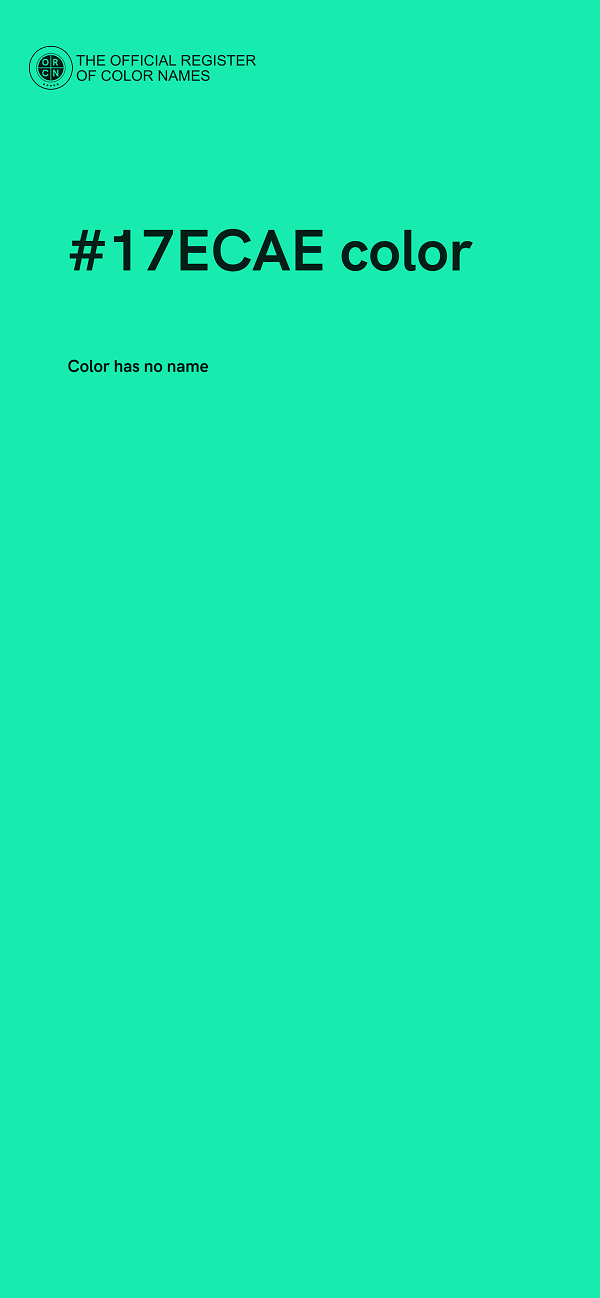 #17ECAE color image
