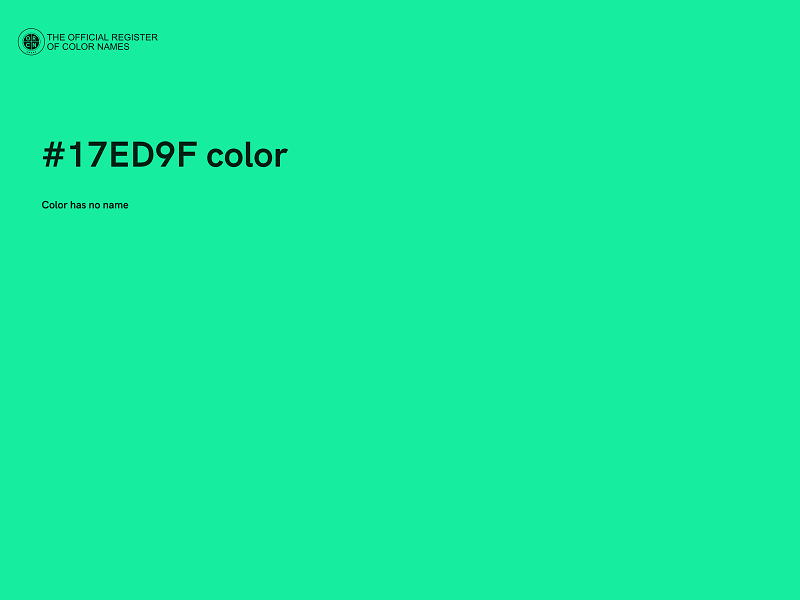 #17ED9F color image
