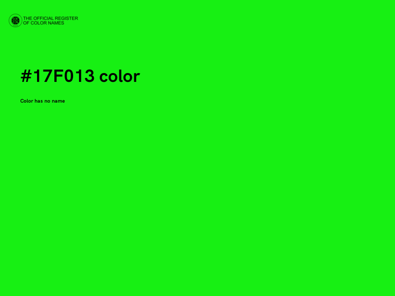 #17F013 color image