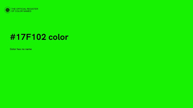#17F102 color image