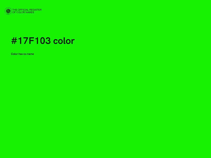 #17F103 color image