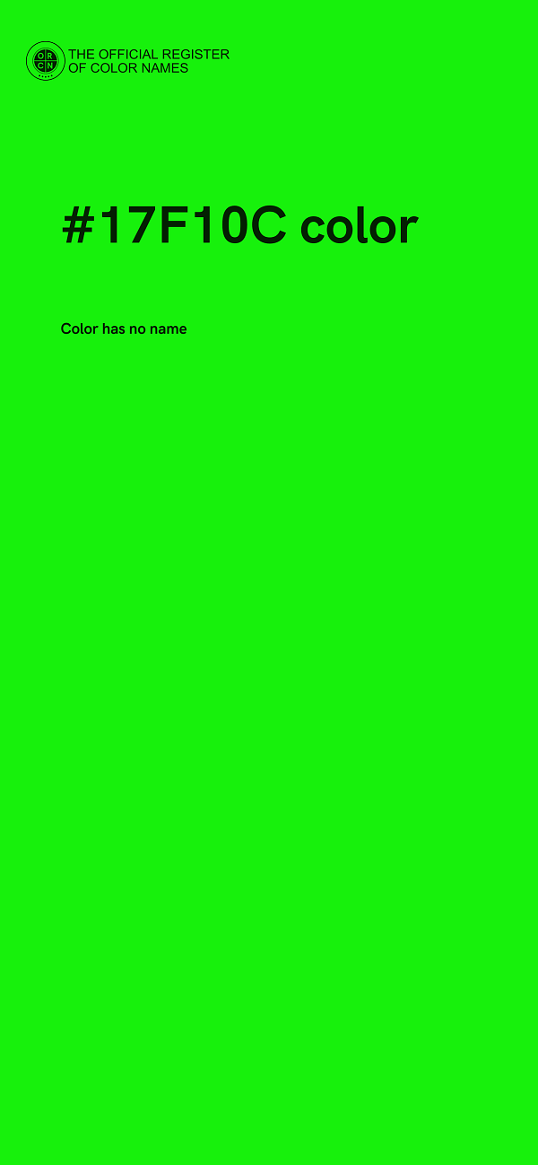 #17F10C color image