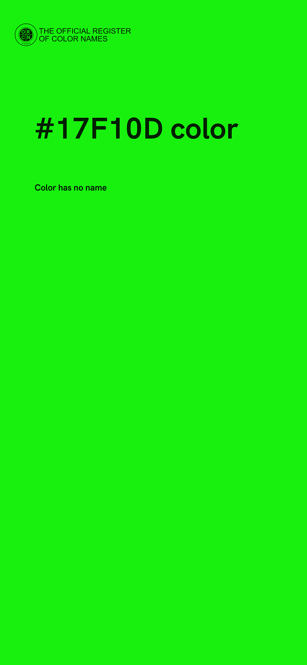 #17F10D color image