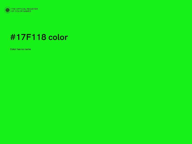 #17F118 color image