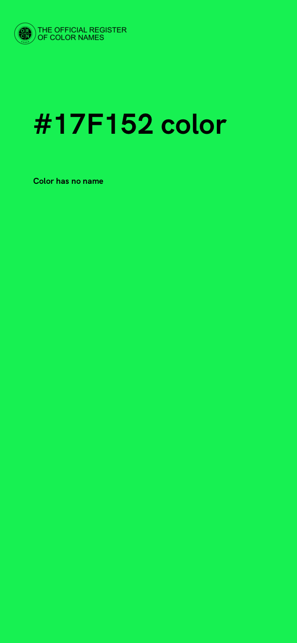 #17F152 color image