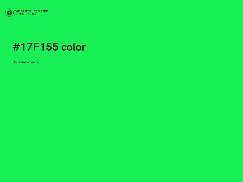 #17F155 color image