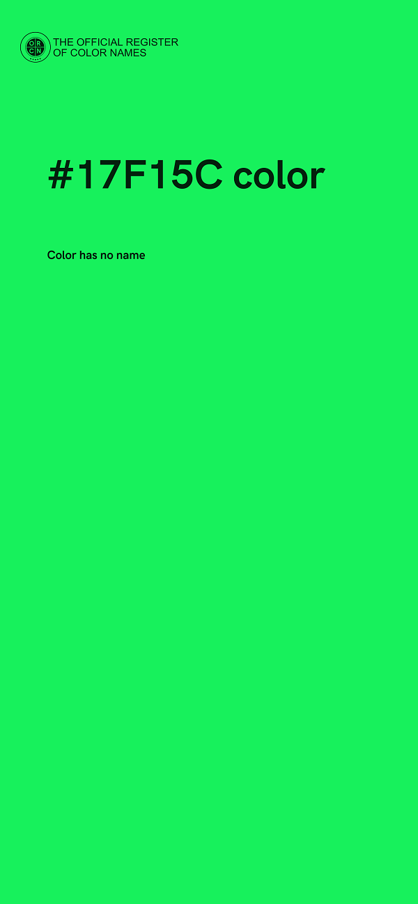 #17F15C color image