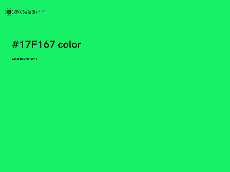 #17F167 color image