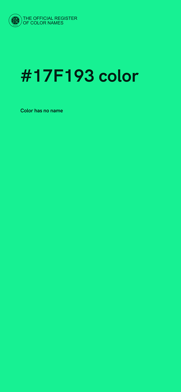 #17F193 color image
