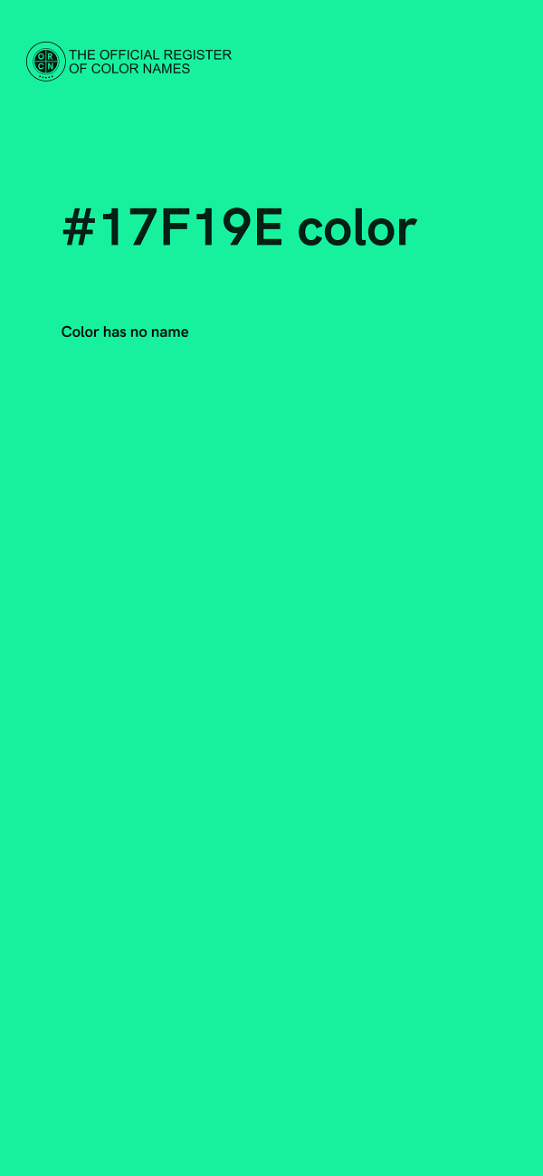 #17F19E color image