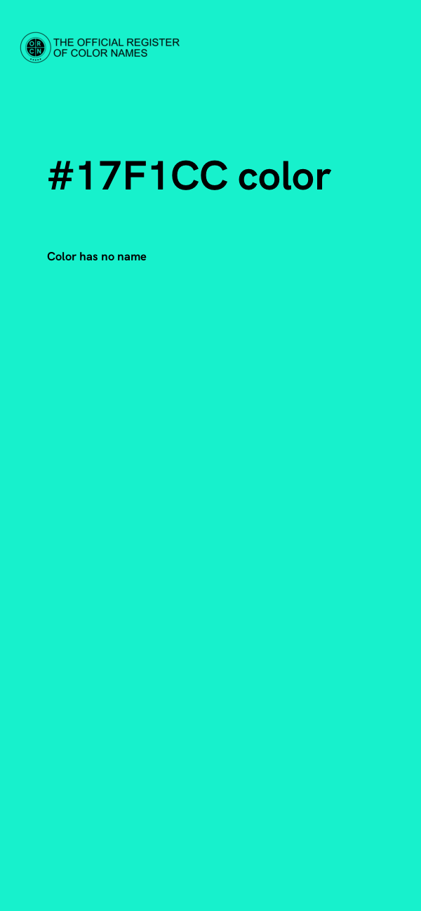 #17F1CC color image