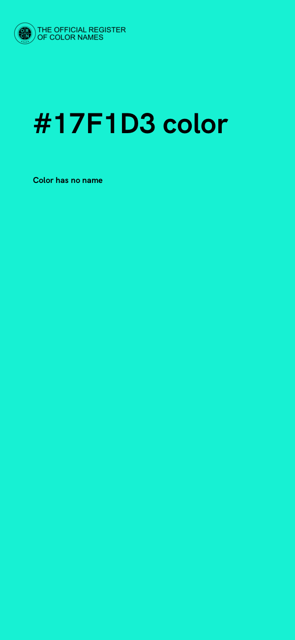 #17F1D3 color image