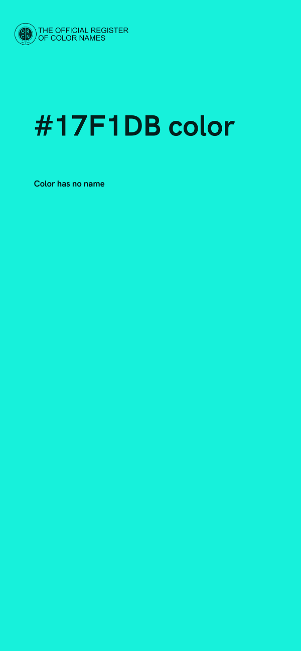 #17F1DB color image