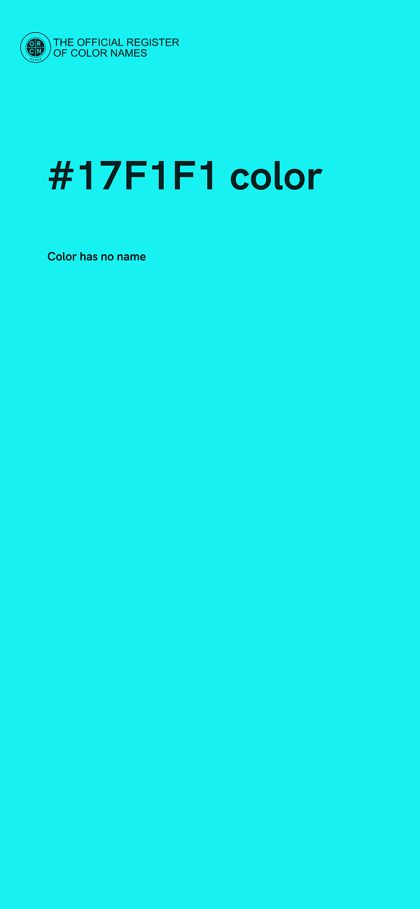 #17F1F1 color image