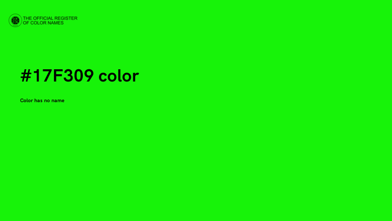 #17F309 color image