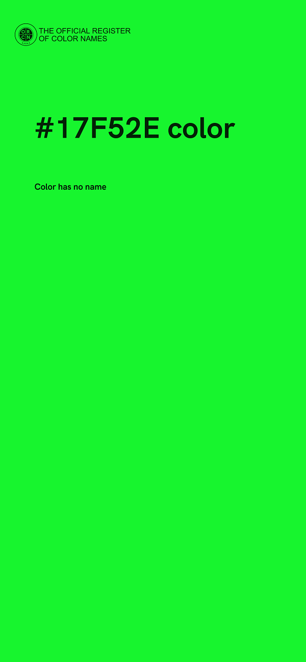#17F52E color image