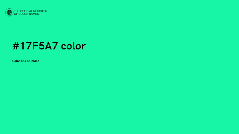 #17F5A7 color image