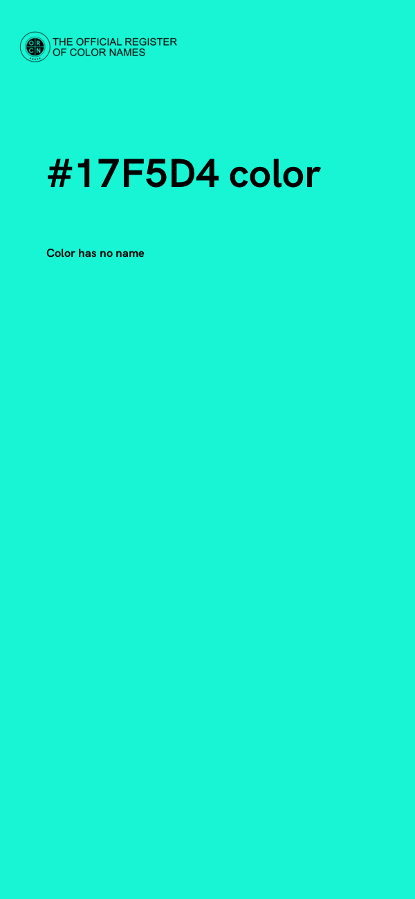 #17F5D4 color image