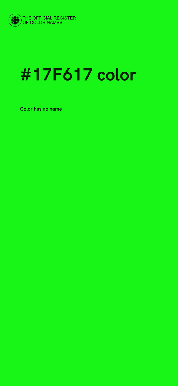 #17F617 color image