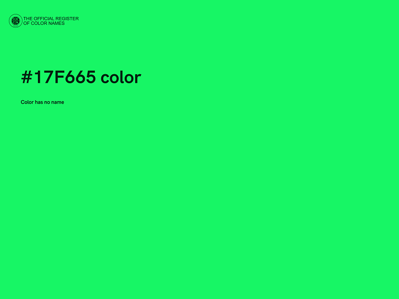 #17F665 color image
