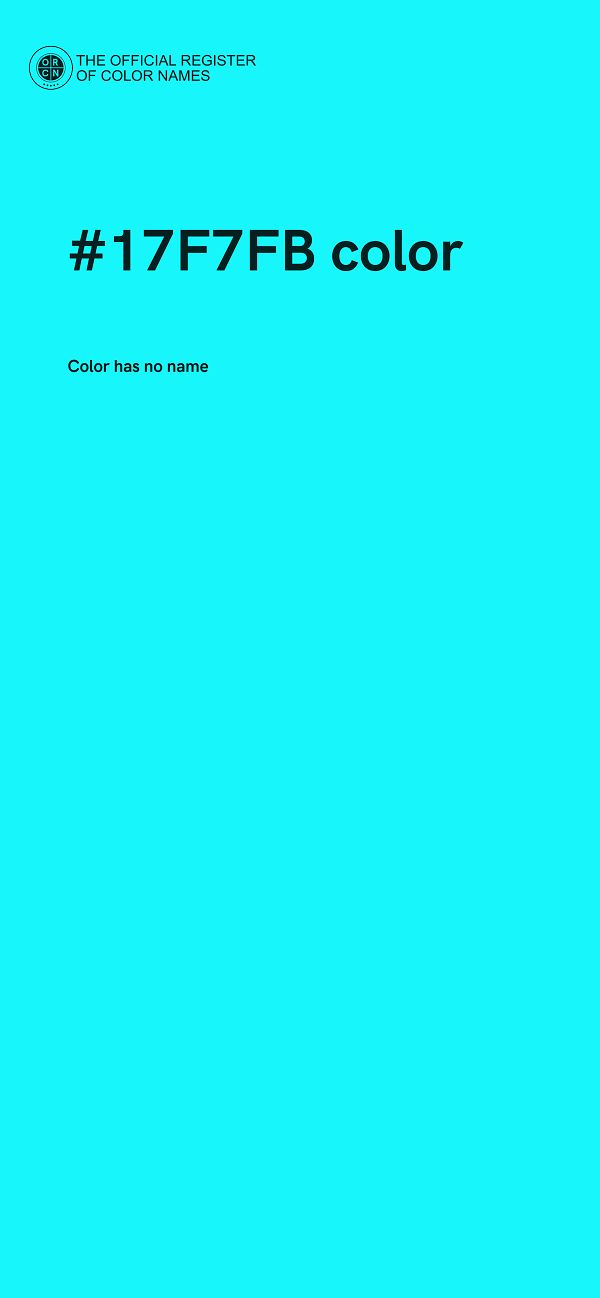 #17F7FB color image