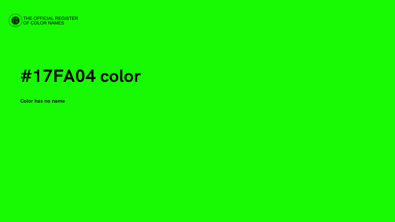 #17FA04 color image