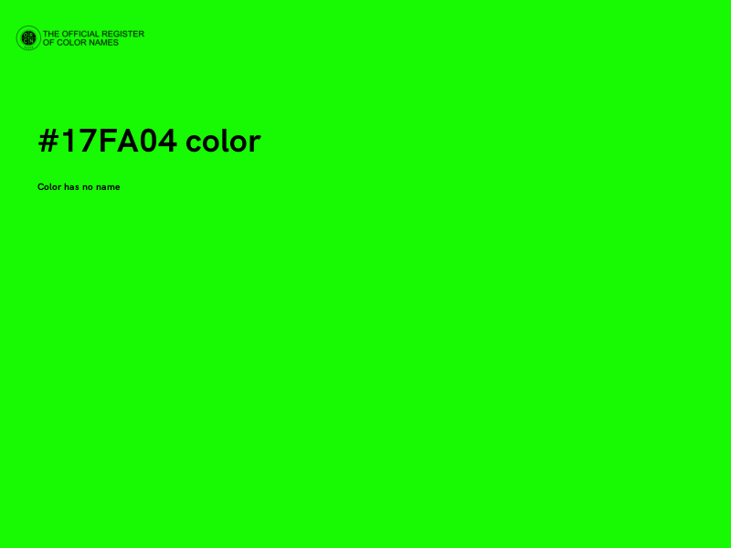 #17FA04 color image