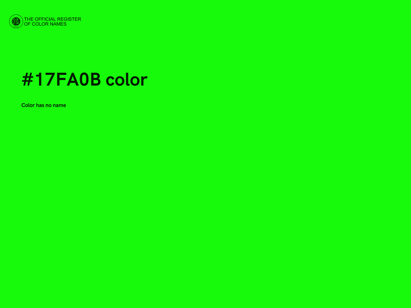 #17FA0B color image