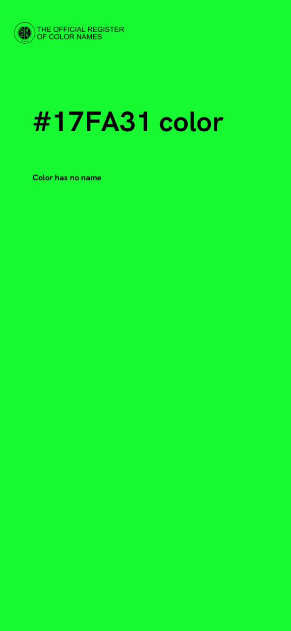 #17FA31 color image