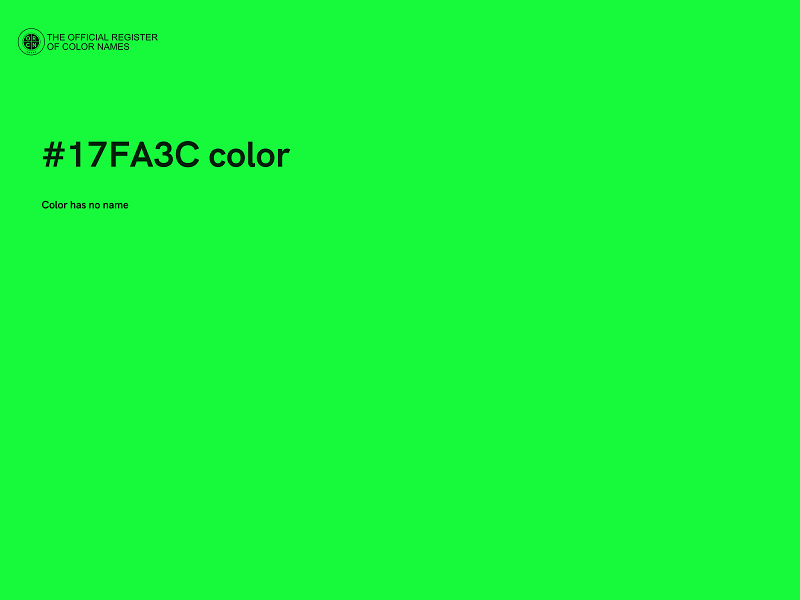 #17FA3C color image