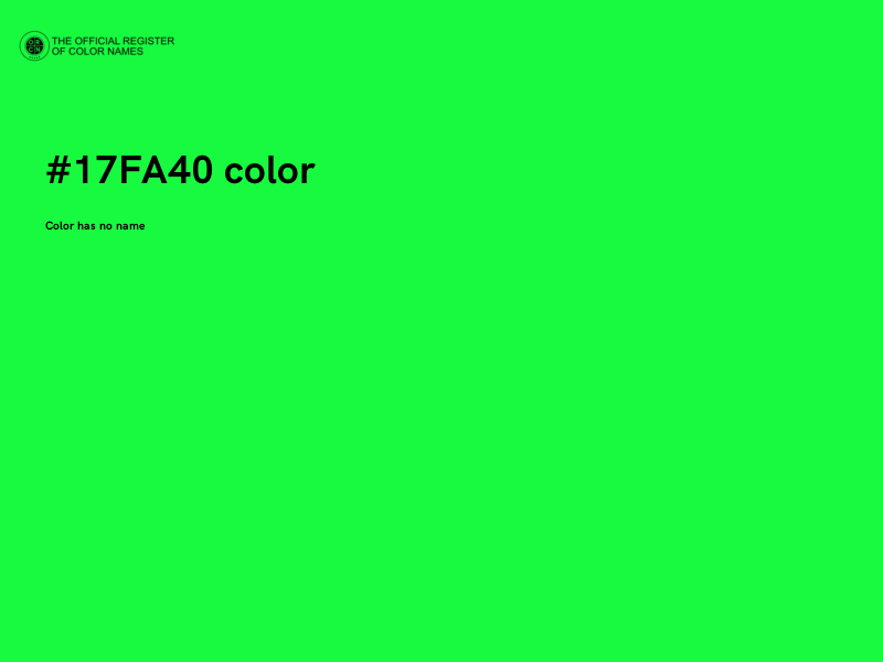 #17FA40 color image