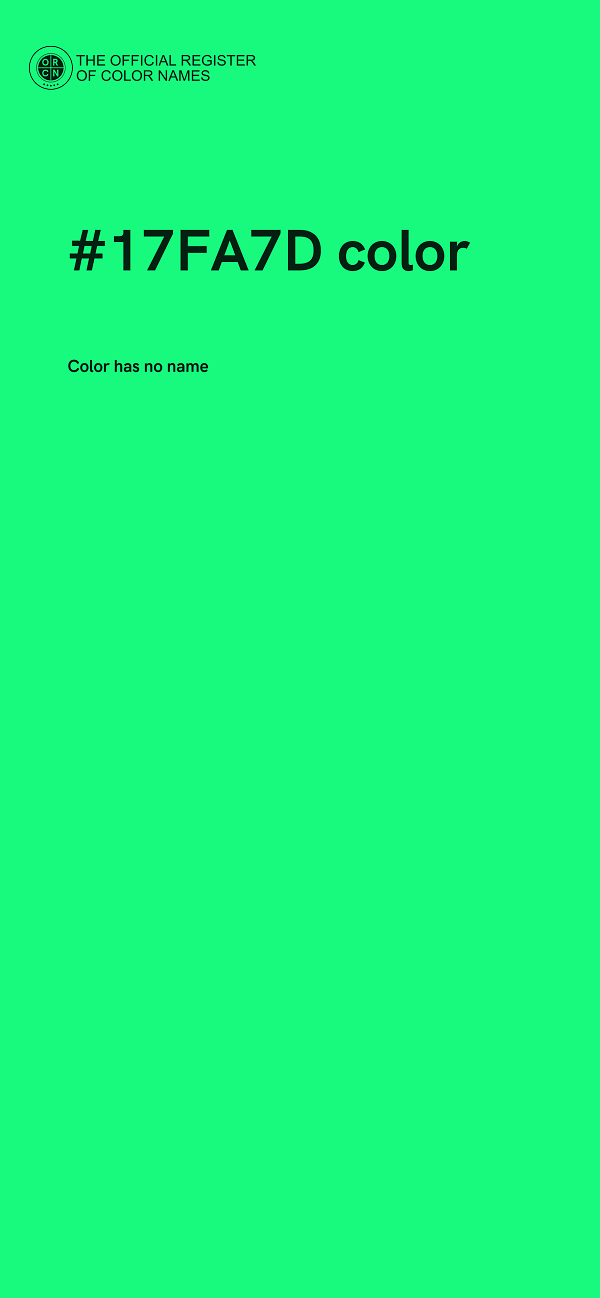 #17FA7D color image