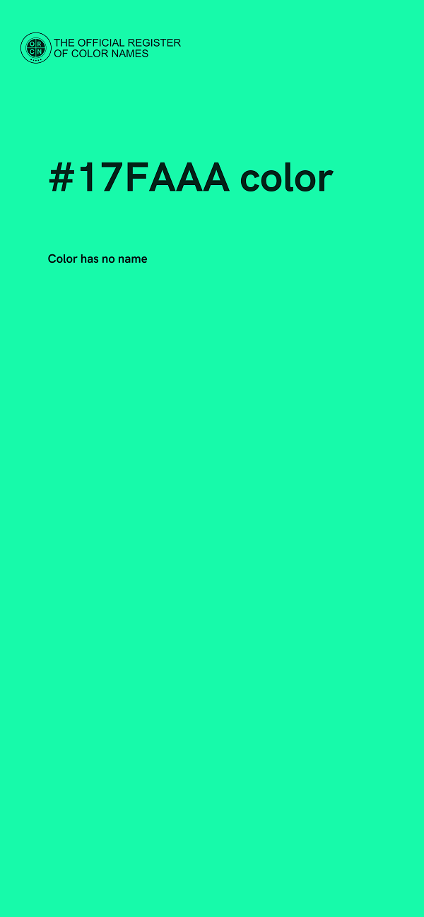 #17FAAA color image