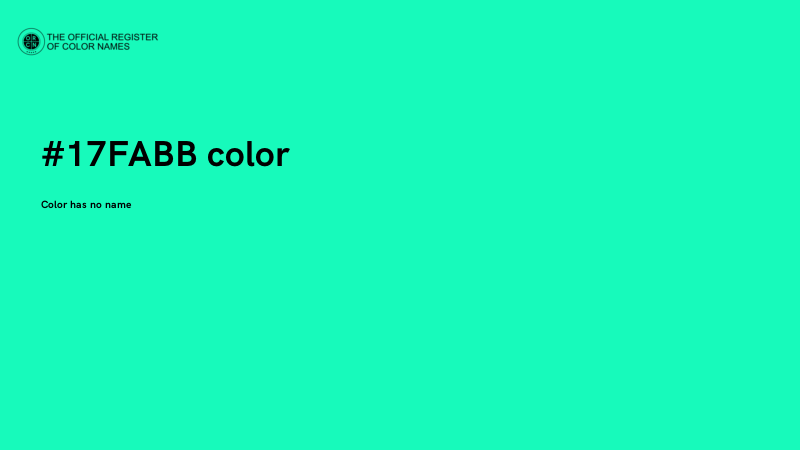 #17FABB color image