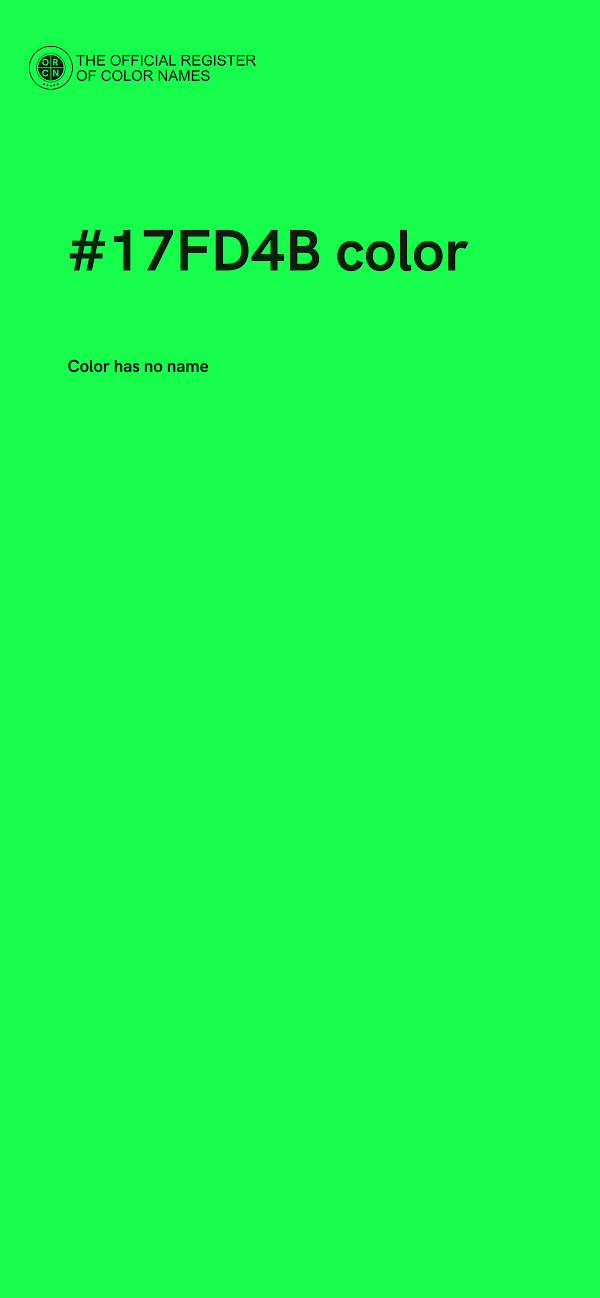 #17FD4B color image