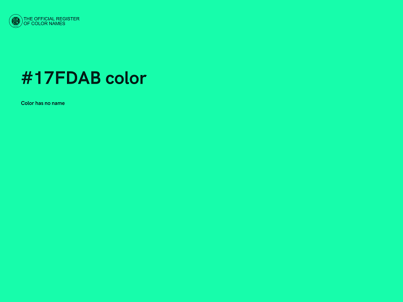 #17FDAB color image