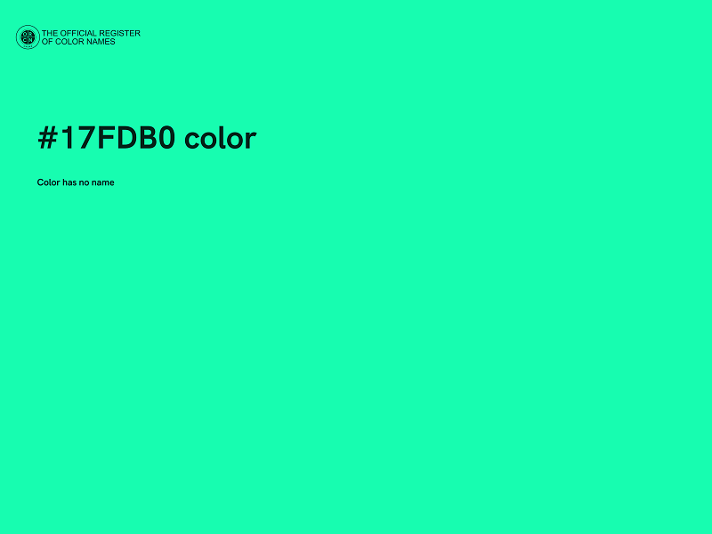 #17FDB0 color image