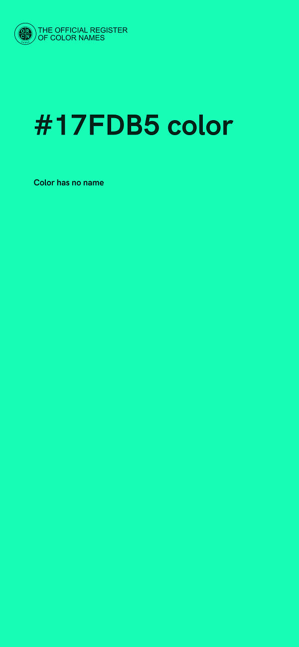 #17FDB5 color image