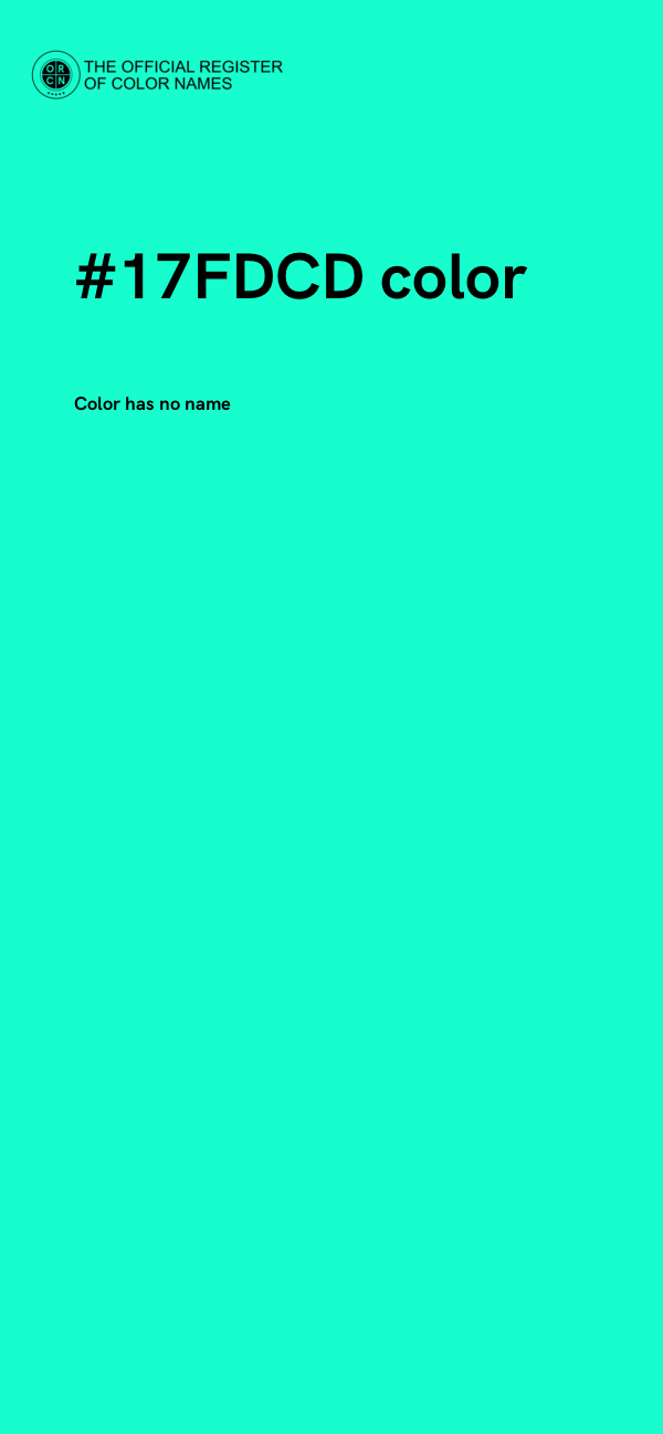 #17FDCD color image